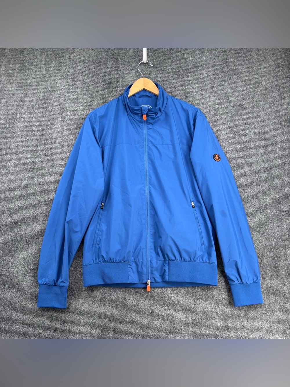 Save The Duck Blue Rainy Gorpcore Packable Full Zip Waterproof Jacket Men’s M